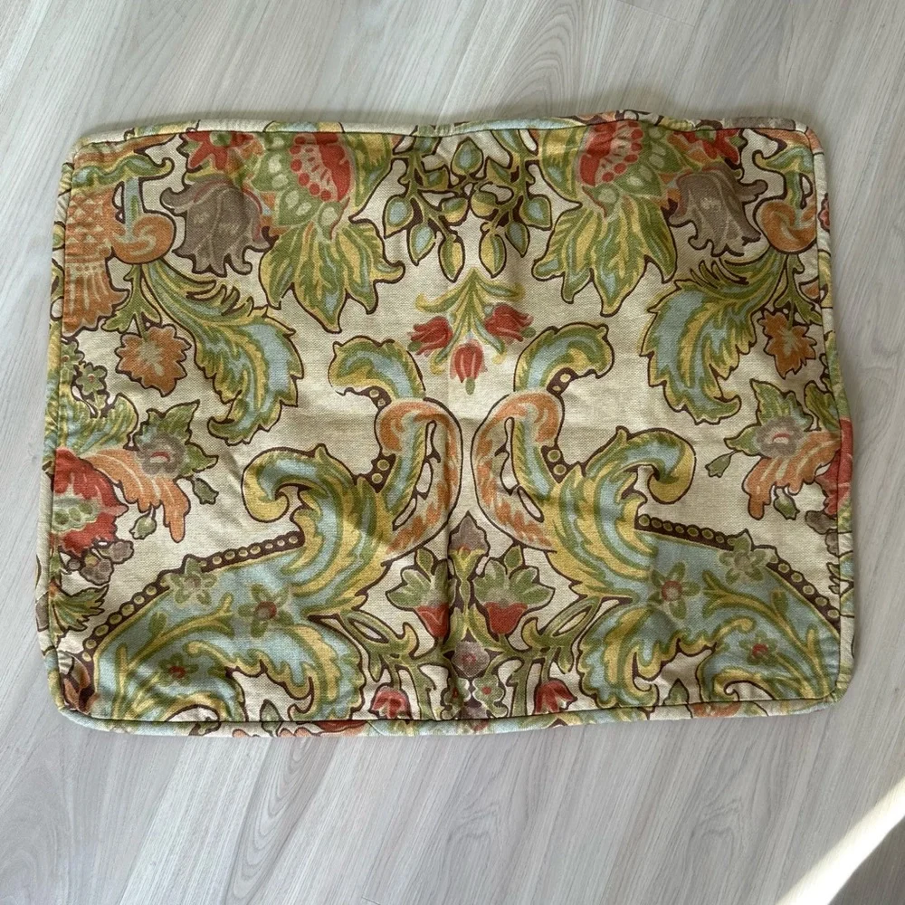 Pottery Barn floral tapestry standard pillow case sham 25X20 inch